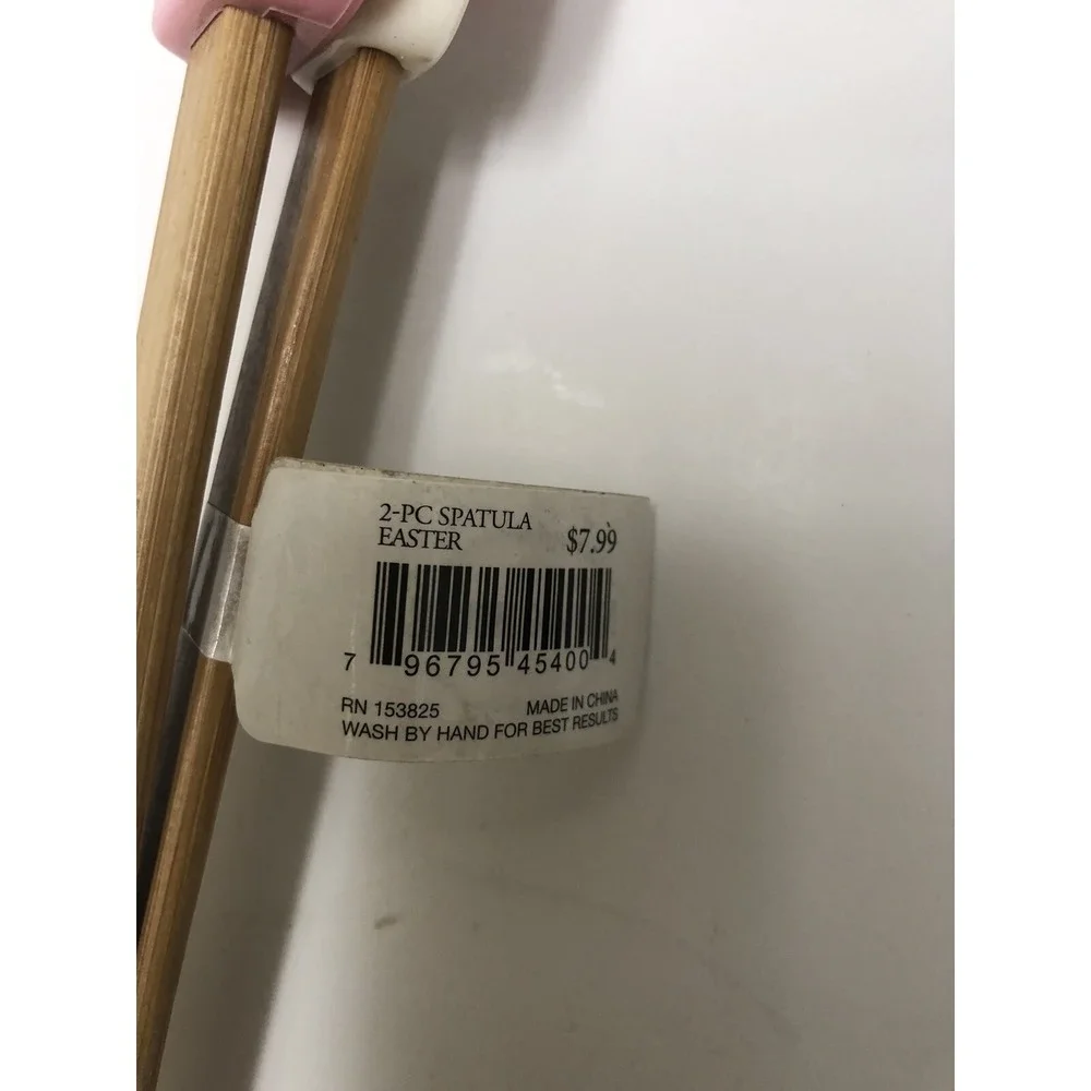 Home Nouveau Spatula Set Of 2  Pink White Easter Egg Happy Easter‎ New